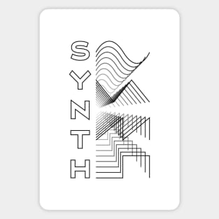 Synth Waveform Audio Analog Design Modular Gift Magnet